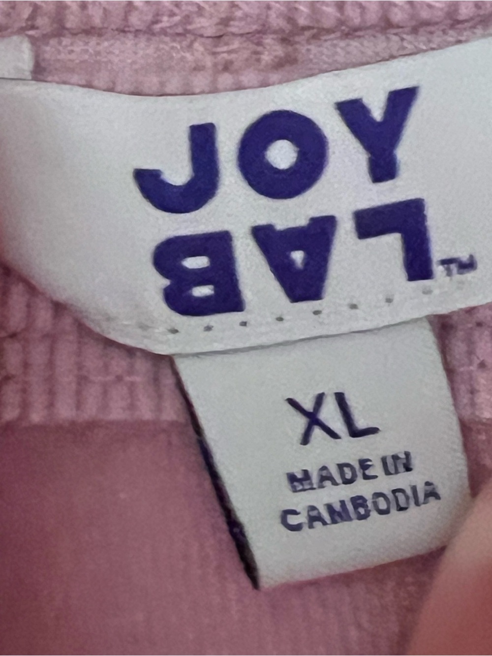 JoyLab Pink Ribbed Lounge Top - Relaxed Fit - Picture 4 of 4